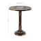 Brown Mango Wood Traditional Accent Table, 21" x 17" x 17"